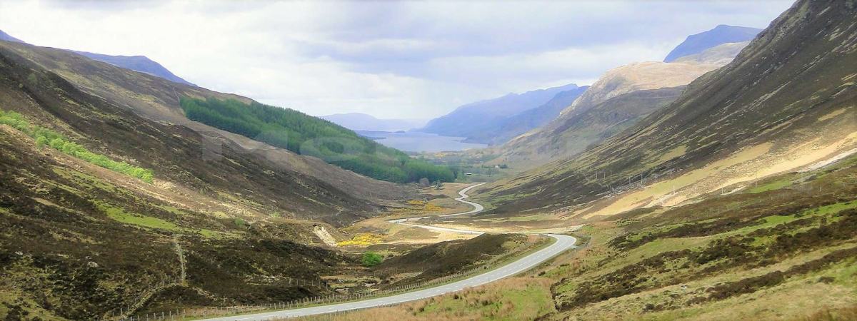 Glen Coe highlands Schotland op motorvakantie